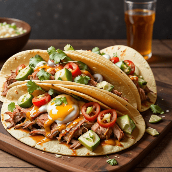 Metallic Feast Smoky BBQ Pulled Pork Tacos